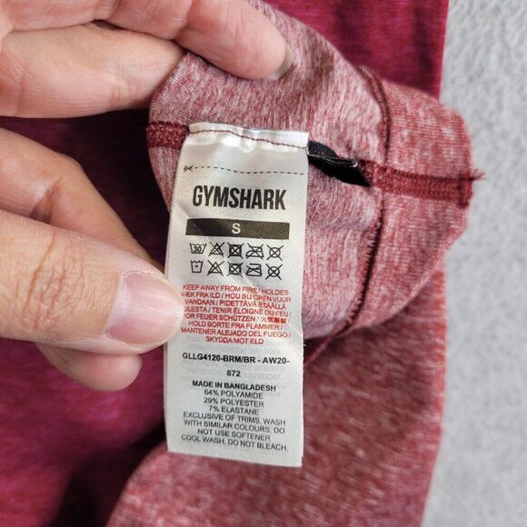 Gymshark Leggings Womens S Red Adapt Ombre Seamless Dip Dye Shaping Lifting Gym - Picture 7 of 12